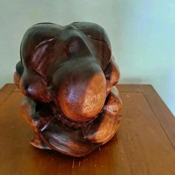 Wooden SCULPTURE HAND CARVED VINTAGE - Picture 7 of 7